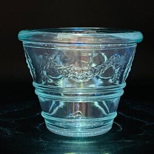 Vetreria Etrusca VE Votive Tealight Candle Holder Vintage Green Glass Italy